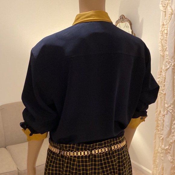 Mondi Vintage 4 Piece Suit, Virgin Wool, Blue and Yellow, Excellent Condition, M - Picture 15 of 16